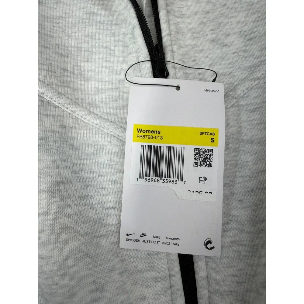 Nike Sportswear Tech Fleece Women Jumpsuit Grey Heather FB8798-013 Small NWT